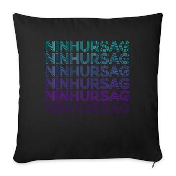 Ninhursag Goddess Ancient Sumerian Deity Retro - Sofa pillowcase 17,3'' x 17,3'' (45 x 45 cm) - black - Front