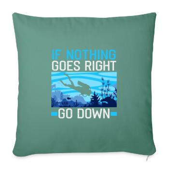 Scuba Diver Design Instructor Snorkeling - Sofa pillowcase 17,3'' x 17,3'' (45 x 45 cm) - cypress green - Front