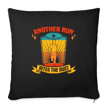 Running Marathon Runner Running - Sofa pillowcase 17,3'' x 17,3'' (45 x 45 cm) - black - Front