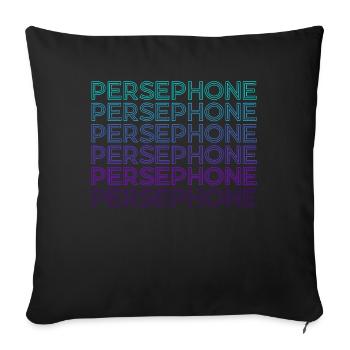 Persephone Queen of the Underworld Retro - Sofa pillowcase 17,3'' x 17,3'' (45 x 45 cm) - black - Front