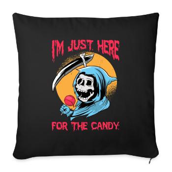 Halloween design for the Halloween party - Sofa pillowcase 17,3'' x 17,3'' (45 x 45 cm) - black - Front