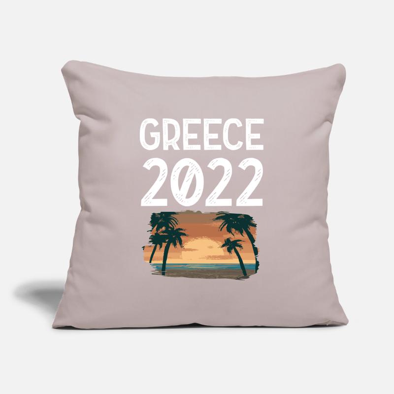 Grèce 2022 Housse de coussin décorative 45 x 45 cm
