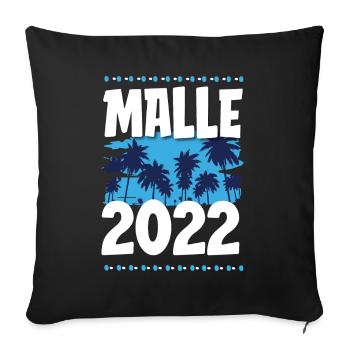 Malle 2022 - Housse de coussin décorative 45 x 45 cm - noir - Devant