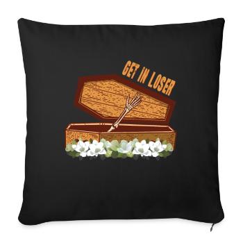 Get In Loose Coffin Halloween - Sofa pillowcase 17,3'' x 17,3'' (45 x 45 cm) - black - Front