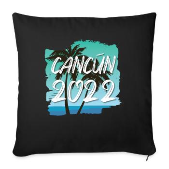 Cancun 2022 - Sofakissenbezug 45 x 45 cm - Schwarz - Vorne
