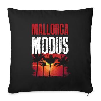 Mallorca Mode - Sofa pillowcase 17,3'' x 17,3'' (45 x 45 cm) - black - Front