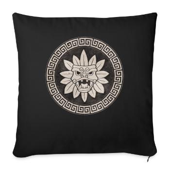 Quetzalcoatl Aztecs Feathered Snake Maya Inca - Sofa pillowcase 17,3'' x 17,3'' (45 x 45 cm) - black - Front