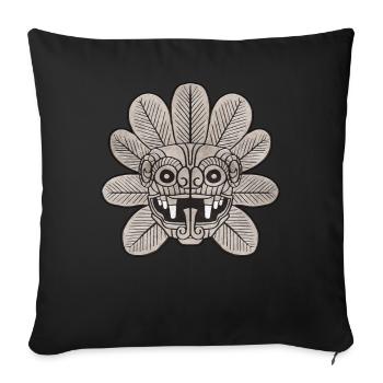 Quetzalcoatl Aztecs Feathered Snake Maya Inca - Sofa pillowcase 17,3'' x 17,3'' (45 x 45 cm) - black - Front