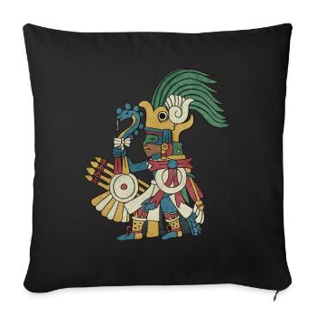 Huitzilopochtli Aztekengott Aztekenmythologie Maya - Sofakissenbezug 45 x 45 cm - Schwarz - Vorne