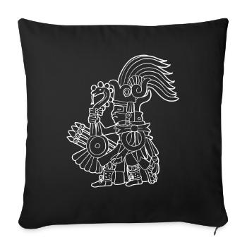 Huitzilopochtli Aztekengott Aztekenmythologie Maya - Sofakissenbezug 45 x 45 cm - Schwarz - Vorne