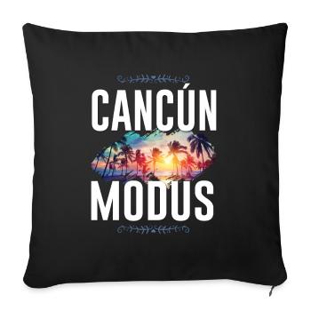 Cancun Mode - Sofa pillowcase 17,3'' x 17,3'' (45 x 45 cm) - black - Front