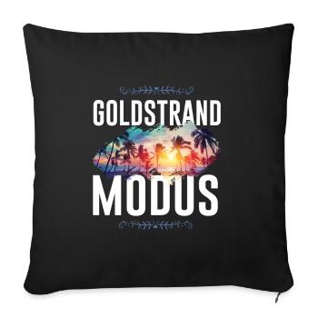 Golden Sands Mode - Sofa pillowcase 17,3'' x 17,3'' (45 x 45 cm) - black - Front