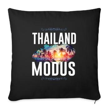 Thailand Mode - Sofa pillowcase 17,3'' x 17,3'' (45 x 45 cm) - black - Front