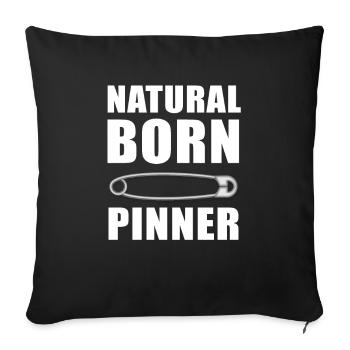 Wrestling Martial Art Ringen Natural Born Pinner - Sofa pillowcase 17,3'' x 17,3'' (45 x 45 cm) - black - Front