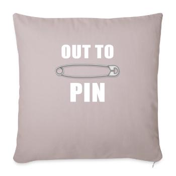 Out To Pin Wrestling Pun Pinfall Knockout - Housse de coussin décorative 45 x 45 cm - taupe clair - Devant