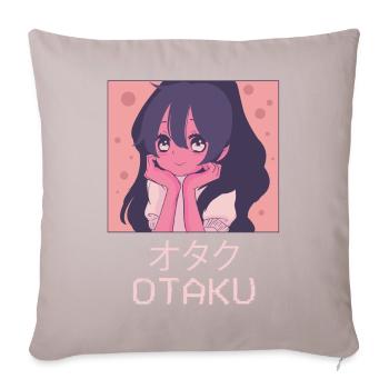 Otaku Anime Mädchen Japanisch Vaporwave Ästhetisch - Sofakissenbezug 45 x 45 cm - helles Taupe - Vorne