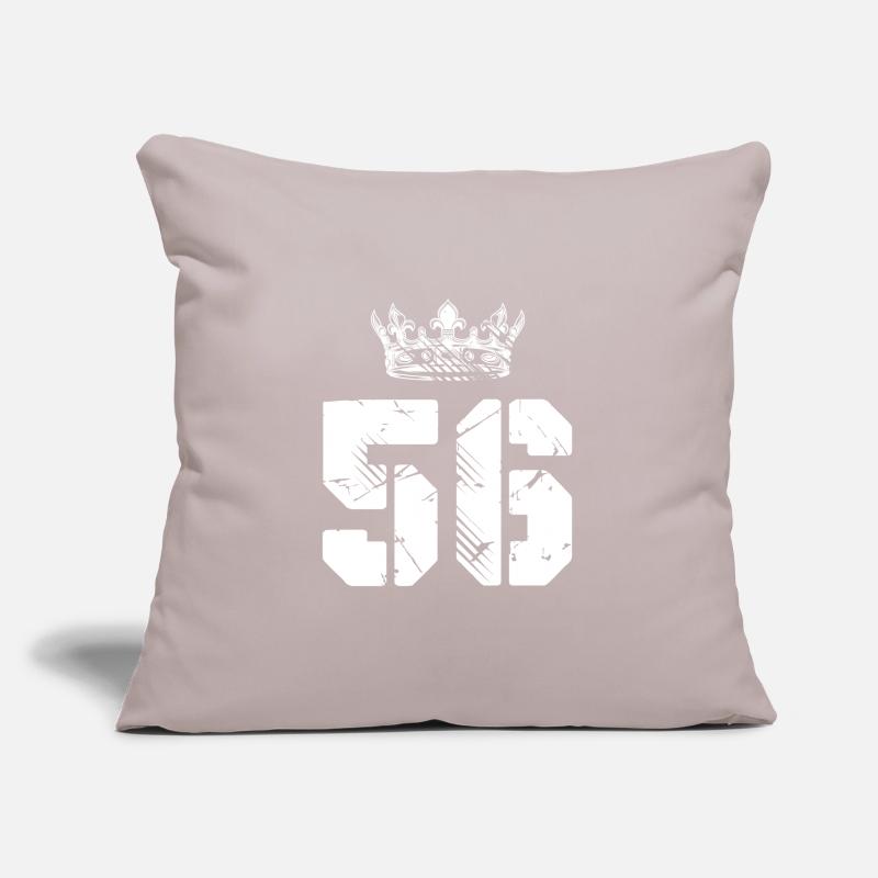 56 Number crown Sofa pillowcase 17,3'' x 17,3'' (45 x 45 cm)