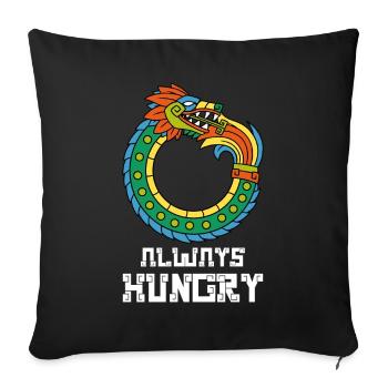 Quetzalcoatl Ouroboros Alte aztekische Schlange Ma - Sofakissenbezug 45 x 45 cm - Schwarz - Vorne
