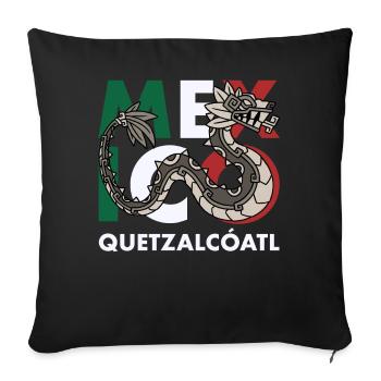 Quetzalcoatl Aztecs Maya Inca Toltec Gift - Sofa pillowcase 17,3'' x 17,3'' (45 x 45 cm) - black - Front