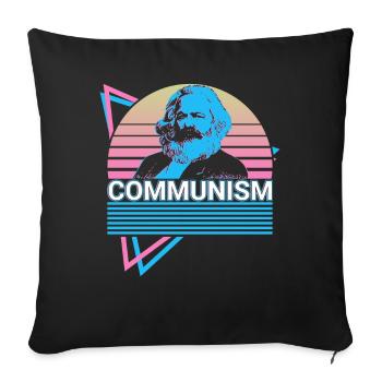 Communism Karl Marx Marx Marxism Communist So - Sofa pillowcase 17,3'' x 17,3'' (45 x 45 cm) - black - Front