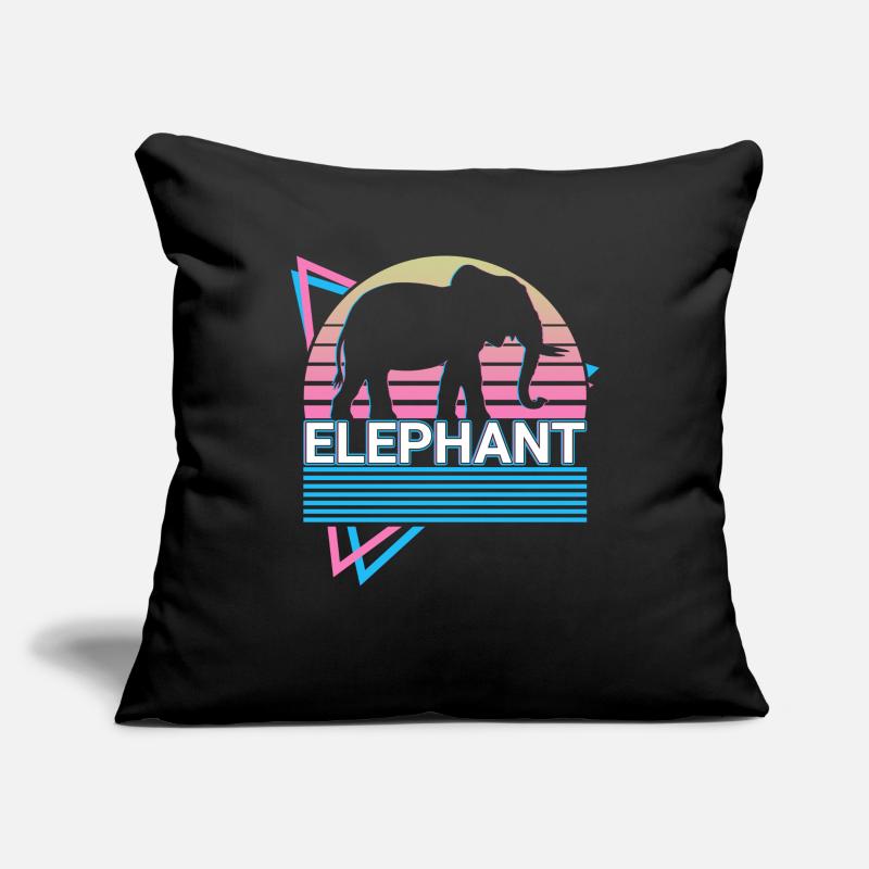 Elephant Retro Gift Sofa pillowcase 17,3'' x 17,3'' (45 x 45 cm)