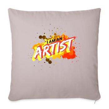 I Am An Artist Kunst Künstler Art - Sofa pillowcase 17,3'' x 17,3'' (45 x 45 cm) - light taupe - Front