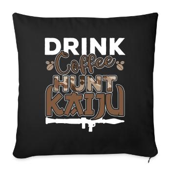 Funny Kaiju Japanese Monster Gift - Sofa pillowcase 17,3'' x 17,3'' (45 x 45 cm) - black - Front