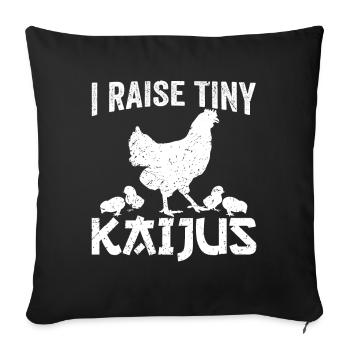 Funny Kaiju Chicken Japanese Monster Gift - Sofa pillowcase 17,3'' x 17,3'' (45 x 45 cm) - black - Front