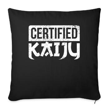 Funny Kaiju Japanese Monster Gift - Sofa pillowcase 17,3'' x 17,3'' (45 x 45 cm) - black - Front