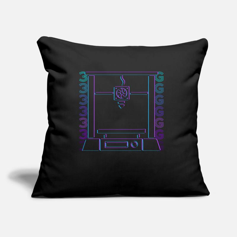 Impression 3D Imprimante 3D Retro Gift Housse de coussin décorative 45 x 45 cm