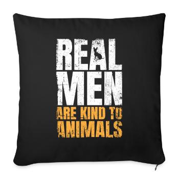 Dog Rescue Designs For Animal Rights Activists - Sofa pillowcase 17,3'' x 17,3'' (45 x 45 cm) - black - Front