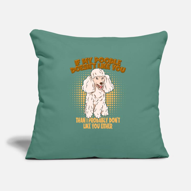 Conception de caniche pour chiens pour les amoureux des chiens Housse de coussin décorative 45 x 45 cm