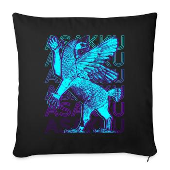 Asakku Babylonian Mythology Retro Gift - Sofa pillowcase 17,3'' x 17,3'' (45 x 45 cm) - black - Front