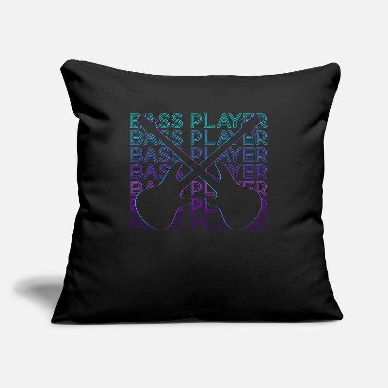 Bass Player Retro Gift Sofa pillowcase 17,3'' x 17,3'' (45 x 45 cm)