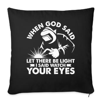 Funny Welder Welder Gift - Sofa pillowcase 17,3'' x 17,3'' (45 x 45 cm) - black - Front