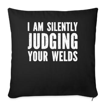 Funny Welder Welder Gift - Sofa pillowcase 17,3'' x 17,3'' (45 x 45 cm) - black - Front