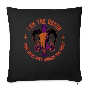 Baphomet Gift - Sofa pillowcase 17,3'' x 17,3'' (45 x 45 cm) - black - Front