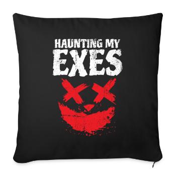 Halloween design for the Halloween party - Sofa pillowcase 17,3'' x 17,3'' (45 x 45 cm) - black - Front
