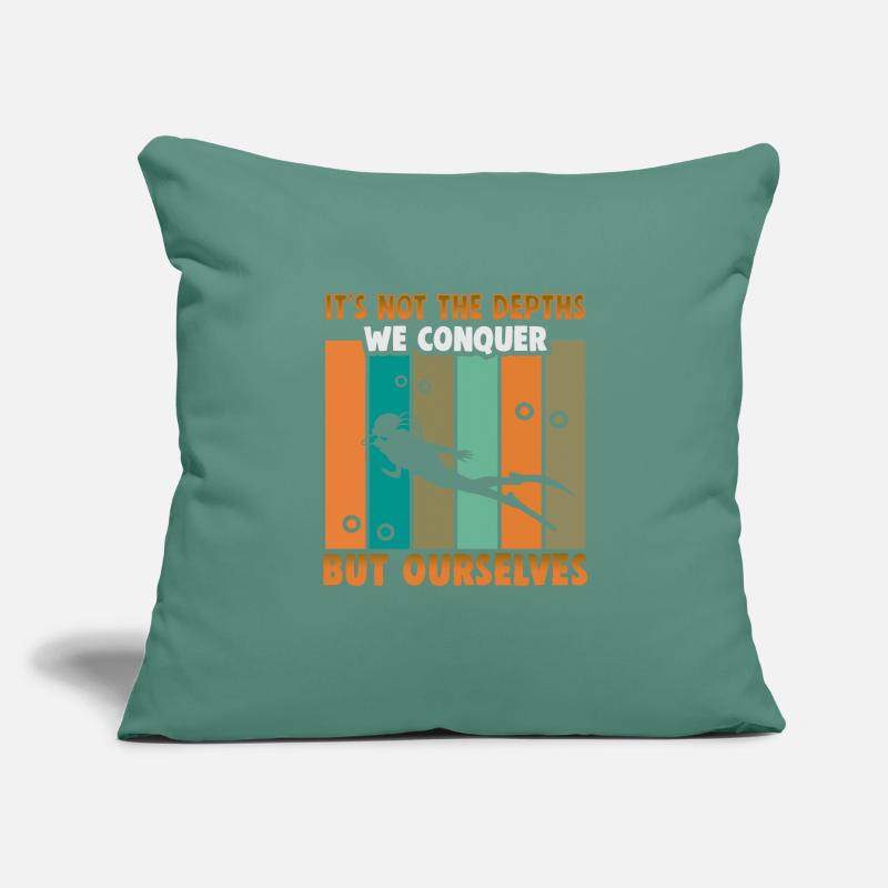 Scuba Diver Design Instructor Snorkeling Sofa pillowcase 17,3'' x 17,3'' (45 x 45 cm)