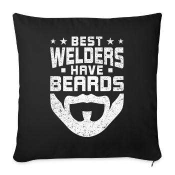 Funny Welder Welder Gift - Sofa pillowcase 17,3'' x 17,3'' (45 x 45 cm) - black - Front