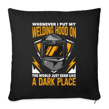 Funny Welder Welder Gift - Sofa pillowcase 17,3'' x 17,3'' (45 x 45 cm) - black - Front