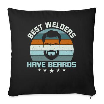 Funny Welder Welder Gift - Sofa pillowcase 17,3'' x 17,3'' (45 x 45 cm) - black - Front