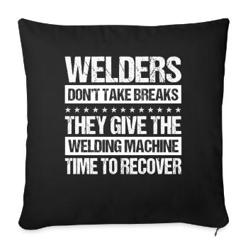 Funny Welder Welder Gift - Sofa pillowcase 17,3'' x 17,3'' (45 x 45 cm) - black - Front