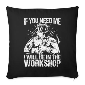 Funny Welder Welder Gift - Sofa pillowcase 17,3'' x 17,3'' (45 x 45 cm) - black - Front