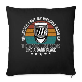 Funny Welder Welder Gift - Sofa pillowcase 17,3'' x 17,3'' (45 x 45 cm) - black - Front