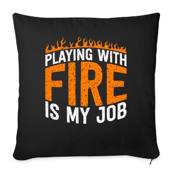 Funny Welder Welder Gift - Sofa pillowcase 17,3'' x 17,3'' (45 x 45 cm) - black - Front