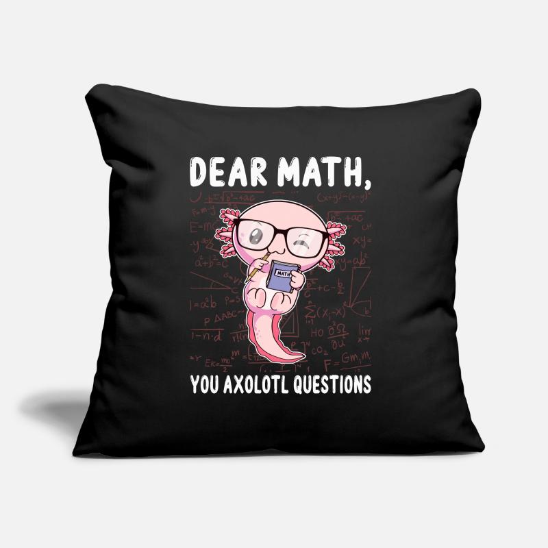 Funny Math Axolotl Math Gift Sofa pillowcase 17,3'' x 17,3'' (45 x 45 cm)