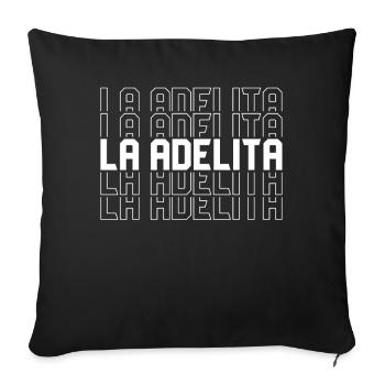 La Adelita Mexican Soldier Gift - Sofa pillowcase 17,3'' x 17,3'' (45 x 45 cm) - black - Front