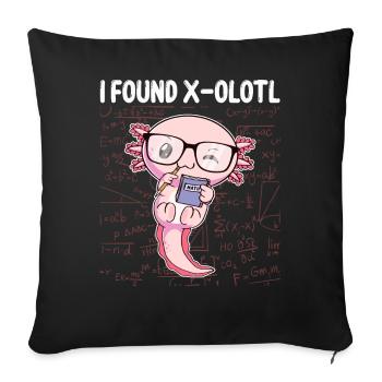 Drôles Mathématiques Kawaii Axolotl Mathématiques Gesch - Housse de coussin décorative 45 x 45 cm - noir - Devant
