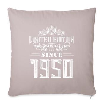 1950 limited edition - Sofa pillowcase 17,3'' x 17,3'' (45 x 45 cm) - light taupe - Front
